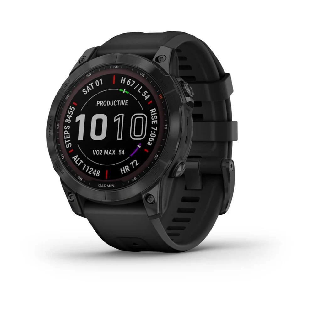 Đồng Hồ Garmin Fēnix 7–Sapphire Solar Edition Đen 47 mm